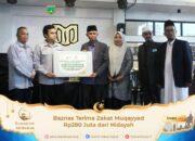 Baznas Terima Zakat Muqayyad Rp280 Juta dari Hidayah