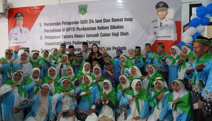 Berangkat dalam Dua Kloter, 86 Jemaah Haji Padang Panjang Resmi Dilepas Pemko