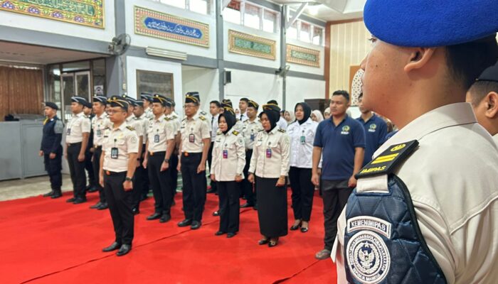 Tegaskan Komitmen Bersih dari Narkoba dan HP Ilegal, Rutan Padang Panjang gelar Apel Deklarasi Zero Halinar