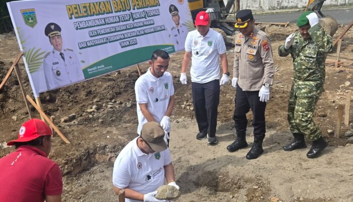 Pakai Sepablock, Pembangunan 10 Unit Huntap Terpadu untuk Korban Bencana di Padang Panjang Dimulai
