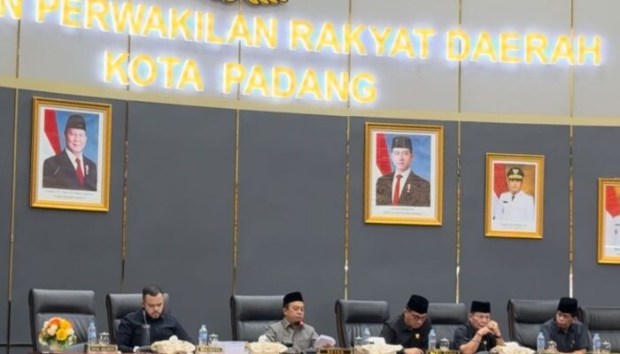Agenda P-APBD TA 2026, Muharlion Pimpin Rapat Paripurna DPRD Kota Padang