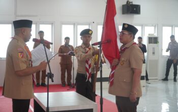 32 Pramuka Padang Panjang Berangkat ke Jamnas XII, Hendri Arnis Titip Nama Baik Daerah