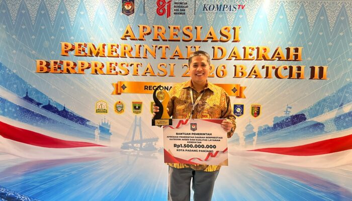 Padang Panjang Masuk Daerah Berprestasi, Kinerja Pelayanan Kesehatan Digajar Apresiasi Nasional