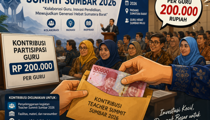 Rp200 Ribu Per Guru “Summit” atau “Summit Uang” 2,4 Miliar dari Kantong Guru Sumbar
