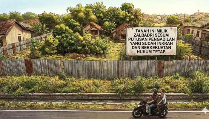 Tanah Milik Zalbadri Diserahkan Tando Ke KPK Kini Jadi BMN Kodam