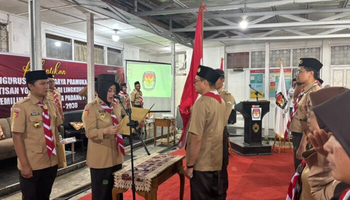 KPU dan Pramuka Padang Panjang Gandeng Generasi Muda Kenal Demokrasi Lewat Saka Yogaswara