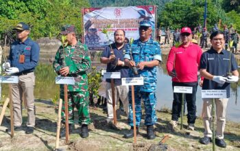 Investasi Ekologis untuk Nelayan: PT Semen Padang Bersama Kodaeral II Hadirkan 1.000 Mangrove di Pantai Manjuto