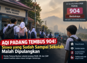 AQI Padang Tembus 904, Siswa Sudah Sampai Sekolah Dipulangkan