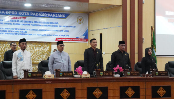 DPRD Padang Panjang Minta Penyertaan Modal Rp10 Miliar ke Bank Nagari Dikaji Mendalam