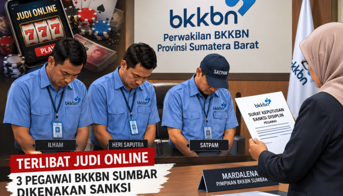 Tiga Pegawai BKKBN Sumbar Terindikasi Judi Online, Telah Diberi Sanksi