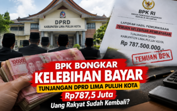 Rp787,5 Juta Tunjangan DPRD Lima Puluh Kota Bermasalah! BPK Bongkar Salah Hitung, Kapan Uang Rakyat Kembali ?